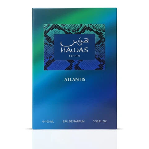 Hawas Atlantis Eau De Parfum Spray 100 ML (3.4 Oz) By Rasasi