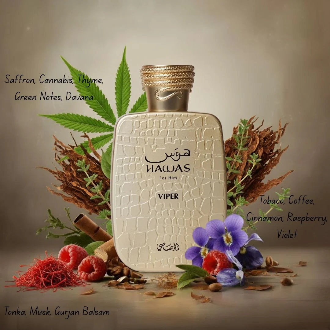 Hawas Viper Eau De Parfum Spray 100 ML (3.4 Oz) By Rasasi
