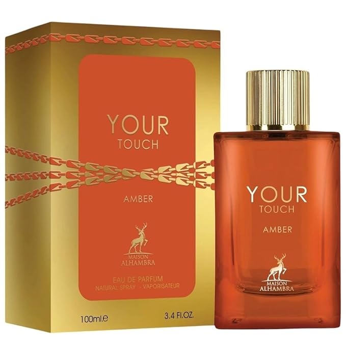 Maison Alhambra Your Touch Amber Eau De Parfum – Masculine Amber & Lavender Fragrance