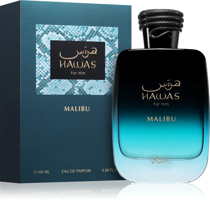 Hawas Malibu Eau De Parfum 100 ML (3.4 Oz) By Rasasi