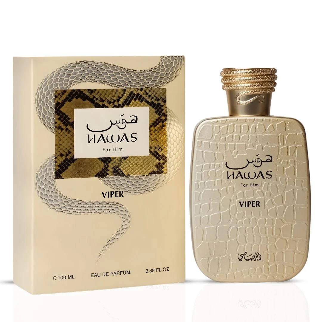 Hawas Viper Eau De Parfum Spray 100 ML (3.4 Oz) By Rasasi